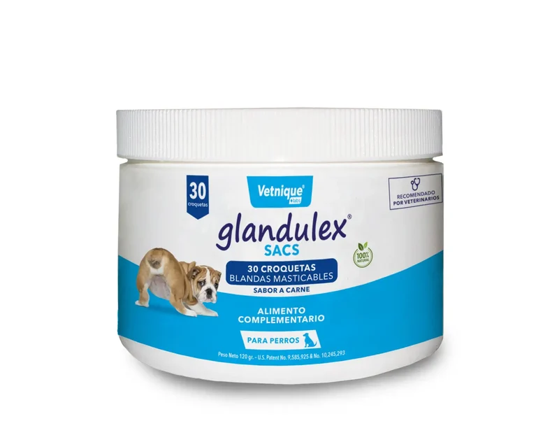 JTPharma Glandulex Croquetas Sabor Carne, 30 unidades