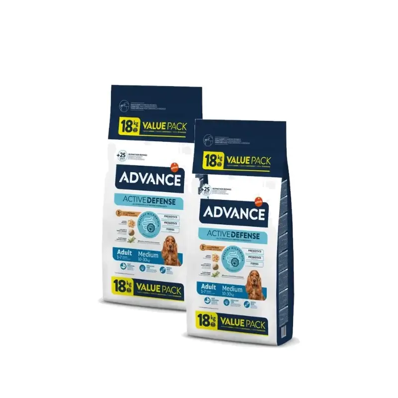 Advance Perros Medium Chicken Pack 2 x 18 kg