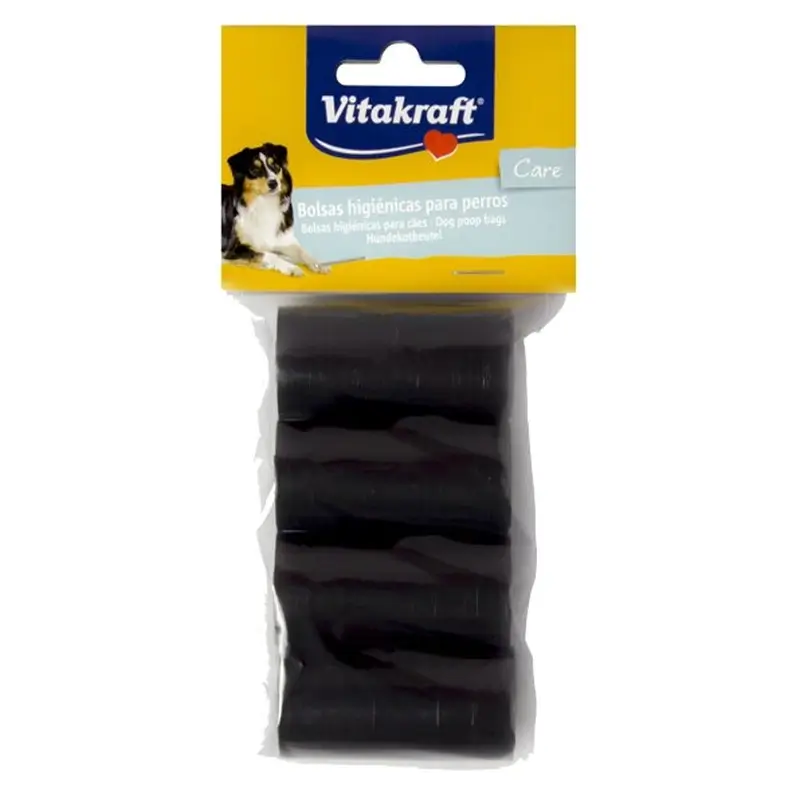 Vitakraft Sacos Pretos para Fezes de Cão 4x20 unidades