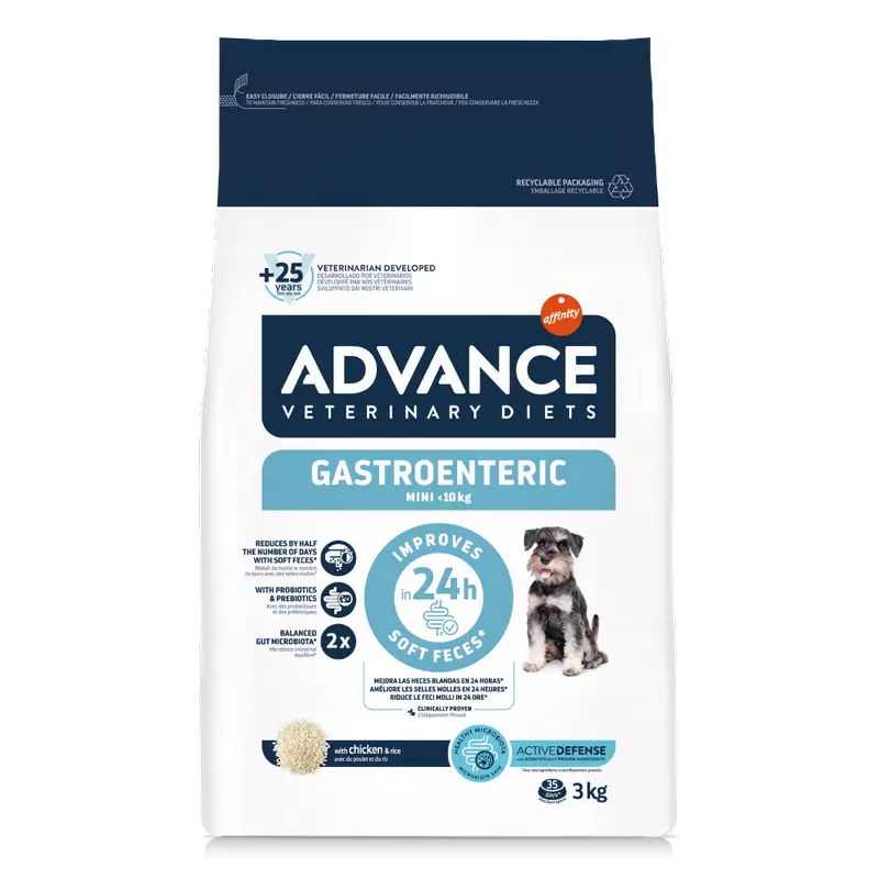 Advance Pienso Gastroenteric Para Perros, Mini, Superpremium, 3 kg