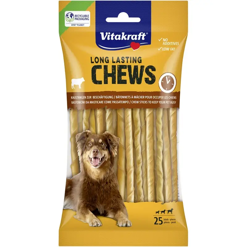 Vitakraft Palitos Twister Chews 12,5cm 12x25 unidades