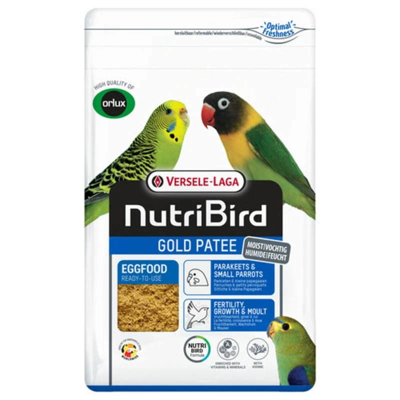 Nutribird Gold Paté para periquitos y loros pequeños 1 kg