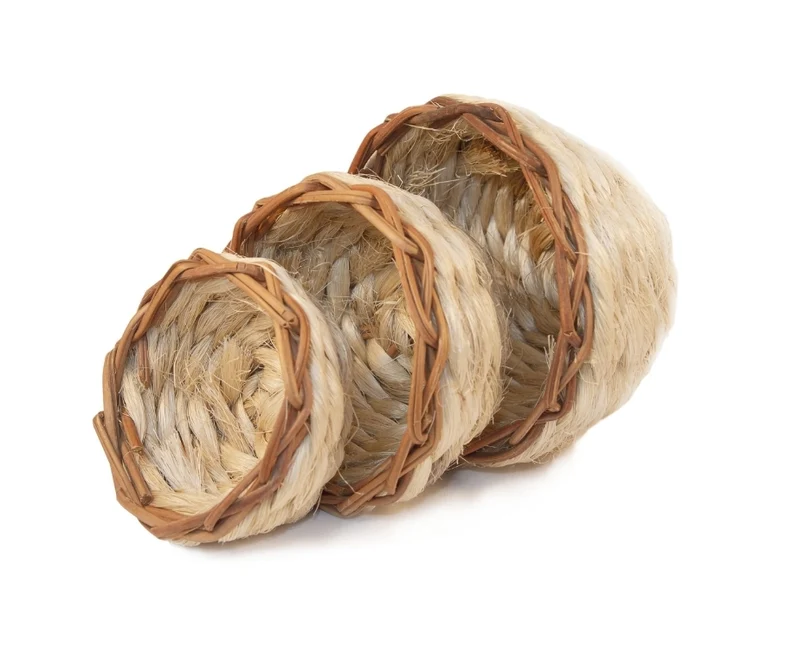 Nido de sisal blanco preformado Ø 8cm