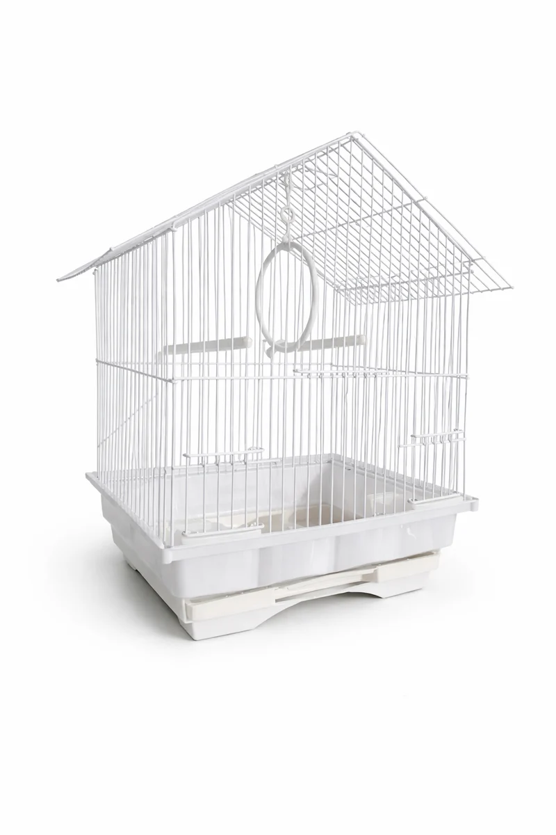Techo inclinado con forma de jaula para pájaros