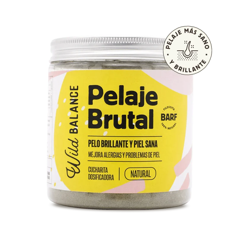 PELAJE BRUTAL - Suplemento para la salud de la piel y el pelo (ideal para alergias) - Wild Balance