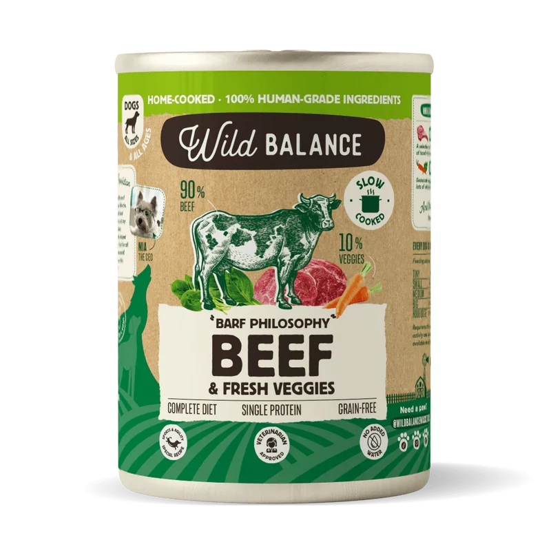 Lata Ternera con Zanahoria cocinada al vapor de Wild Balance