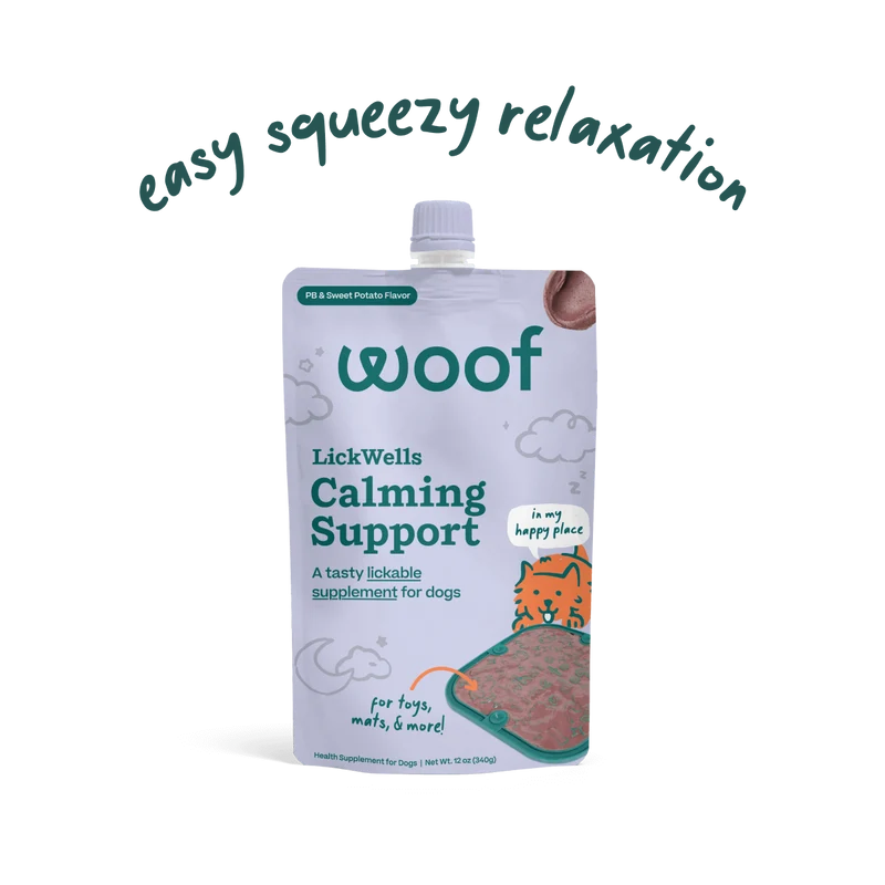 LickWells Calming Support | Suplemento Calmante Untable para Perros - Woof