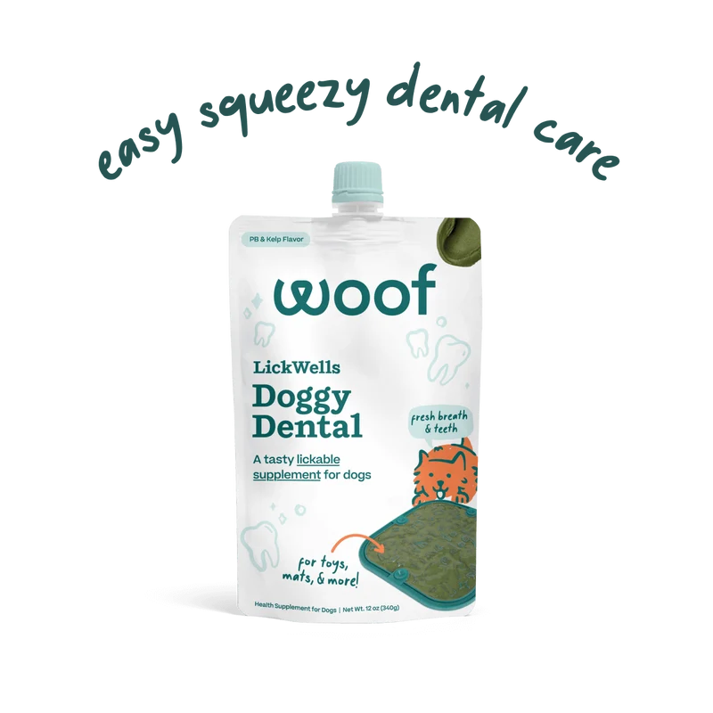LickWells Doggy Dental | Suplemento Dental Untable para Perros - Woof