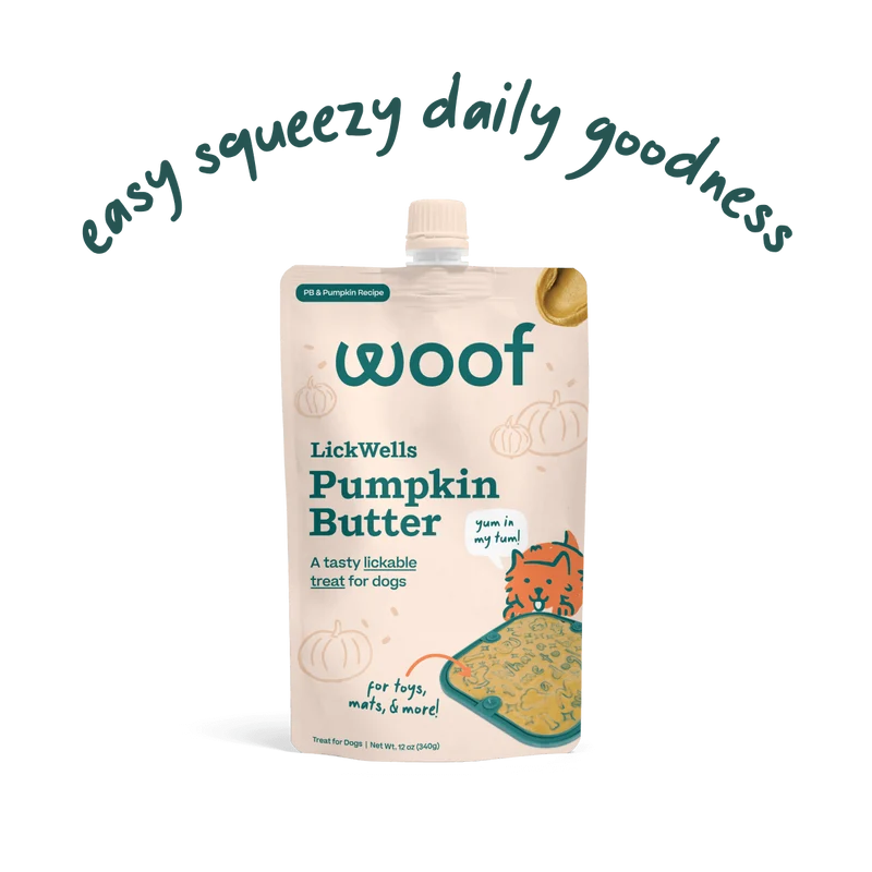 LickWells Pumpkin Butter | Mezcla Untable de Calabaza para Perros - Woof