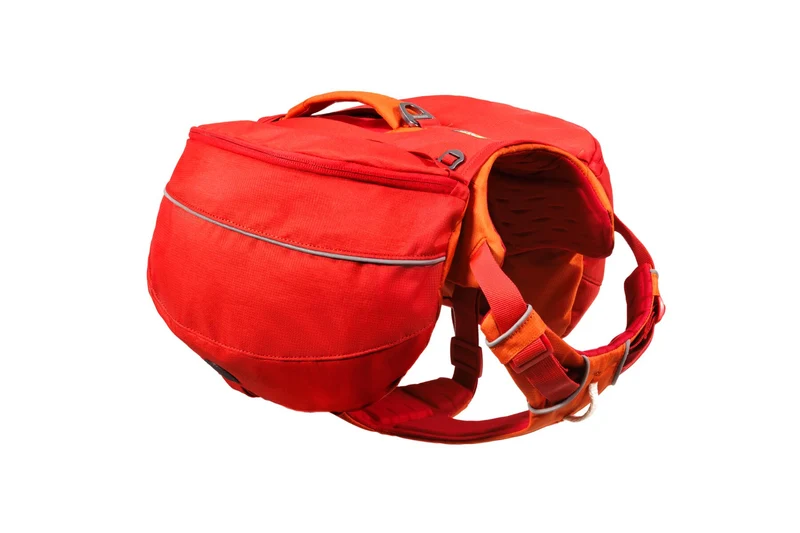 Alforja 2 en 1 de Hidratación & Pechera Palisades™ Pack en Rojo Grosella (Red Currant) | Ruffwear