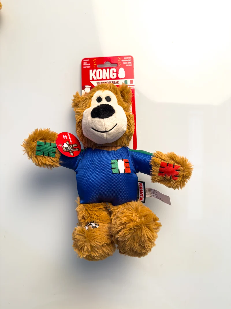 Peluche Kong Wild Knots Sport Italia Bear - Edición Limitada Mundial 2026 | Kong®