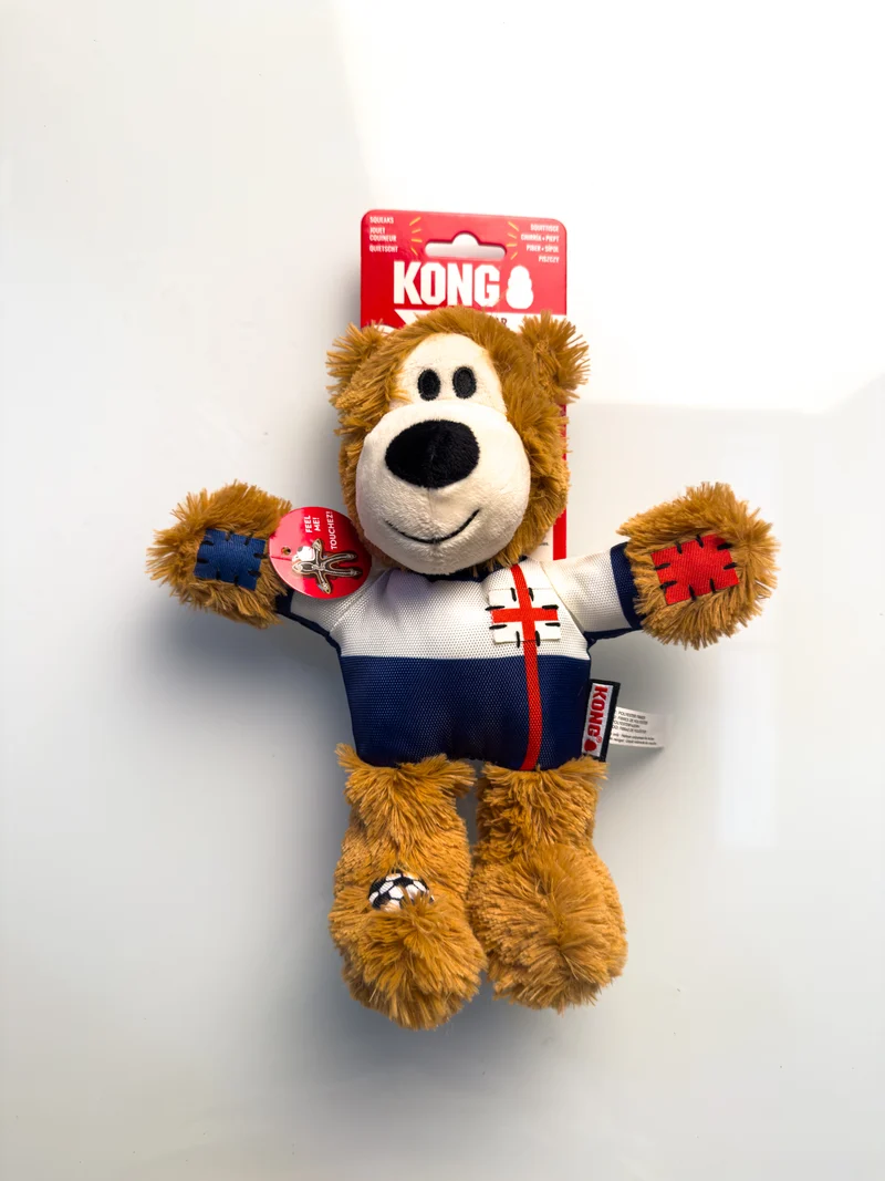 Peluche Kong Wild Knots Sport Inglaterra Bear - Edición Limitada Mundial 2026 | Kong®