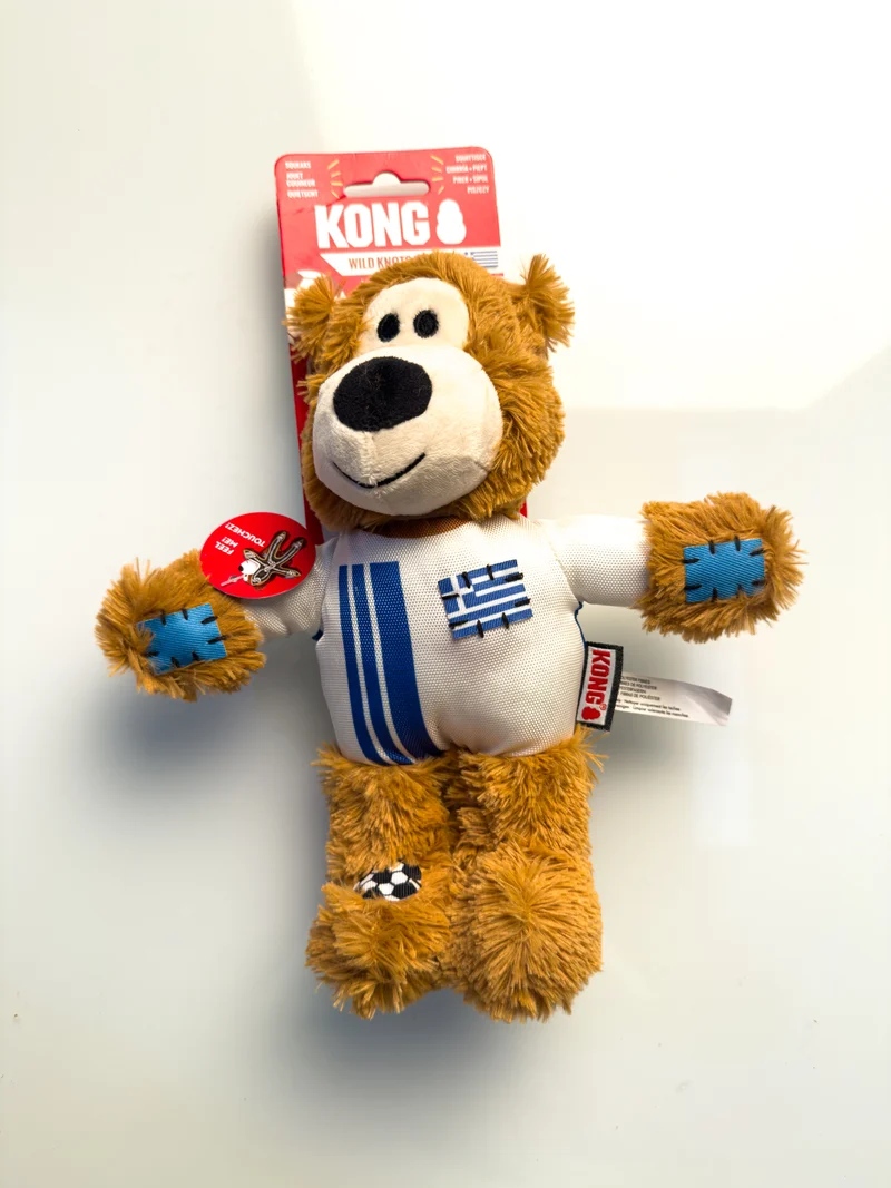 Peluche Kong Wild Knots Sport Grecia Bear - Edición Limitada Mundial 2026 | Kong®