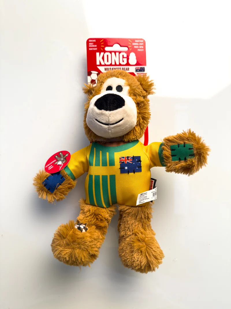 Peluche Kong Wild Knots Sport Australia Bear - Edición Limitada Mundial 2026 | Kong®