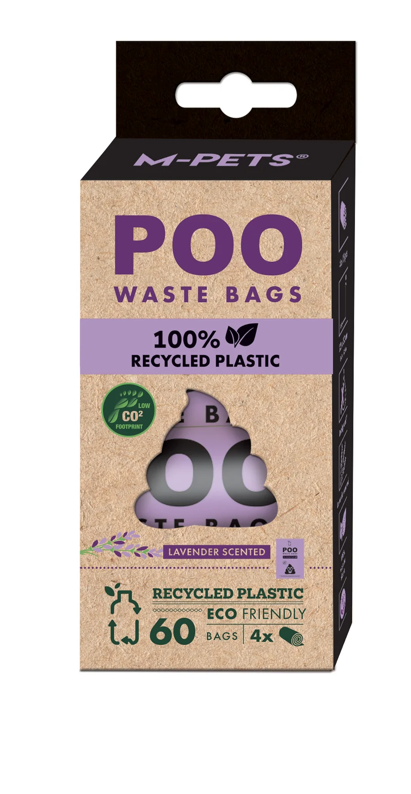 Bolsas Ecológicas para Desechos POO 100% Reciclado – Lavanda | M-PETS