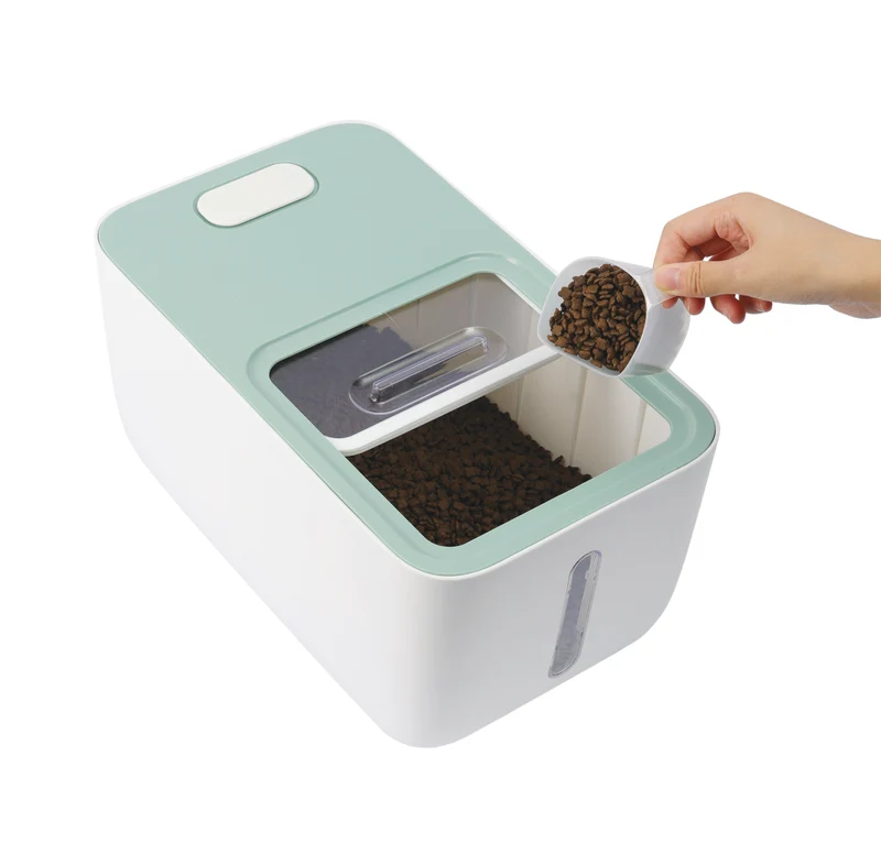 Contenedor de Alimento Hermético BOXI con Ruedas y Ventana (10 kg) para Mascotas | M‑PETS®