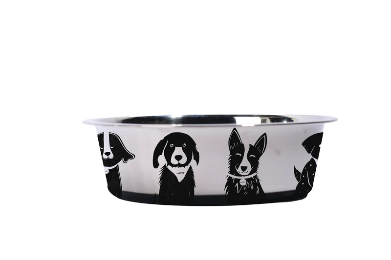 Bowl de Acero Inoxidable PETJOY DogFamily para Perros | M‑PETS®