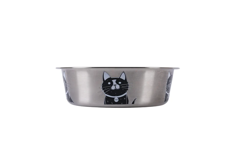Bowl de Acero Inoxidable PETJOY CatFamily para Gatos | M‑PETS®