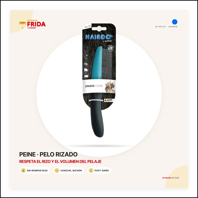 Peine de Dientes Anchos (Sparse Comb) HAIRDO para Perros | M‑PETS®