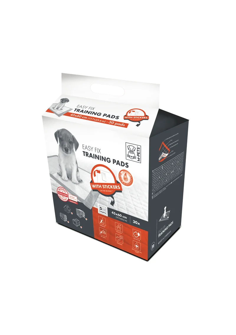 Tapetes Entrenadores Easy Fix con Tiras Adhesivas – 5 Capas Anti-Deslizantes | M‑PETS®