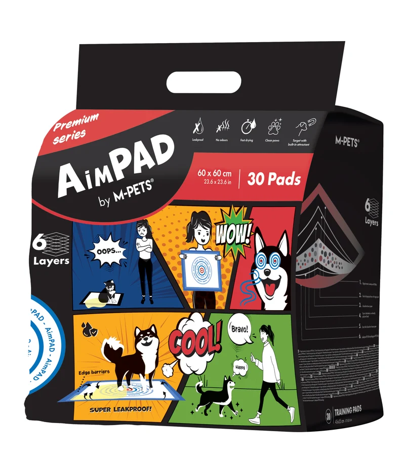 Tapetes Entrenadores AimPAD con Diana de Entrenamiento – 6 Capas de Máxima Absorción | M‑PETS®