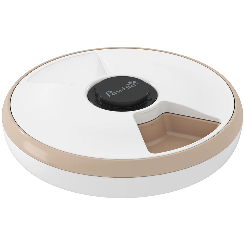 Pawhut Comedero Automático Para Gatos Y Perros Con Temporizador Paquete De Hielo