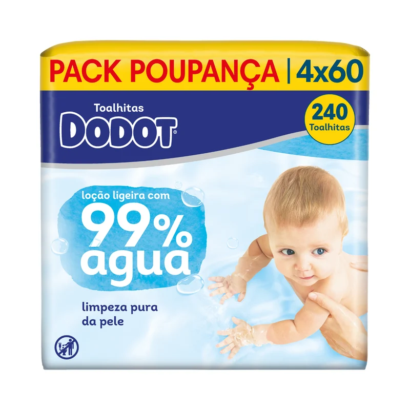 Dodot Toalhitas 99% Água 4 x 60 un