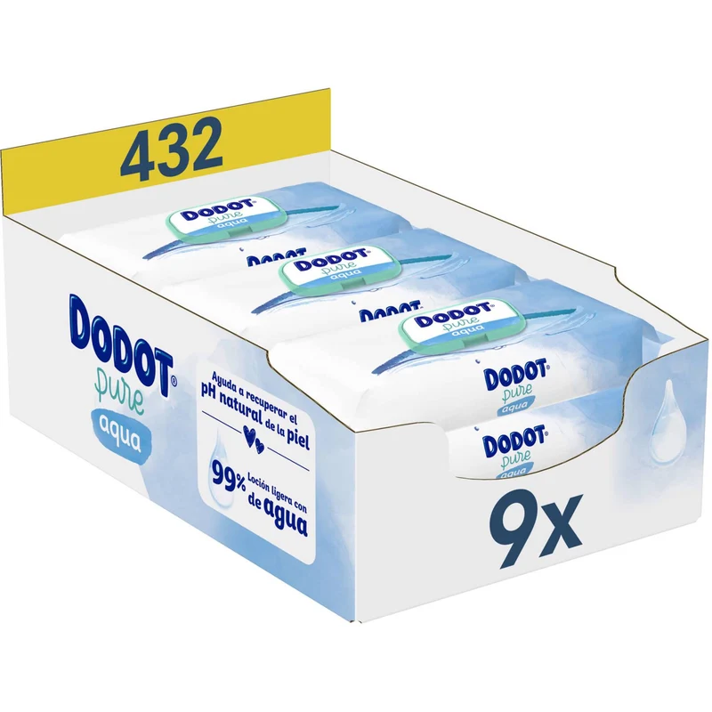 Dodot Toalhitas Pure 0% Plástico 9 x 48 un