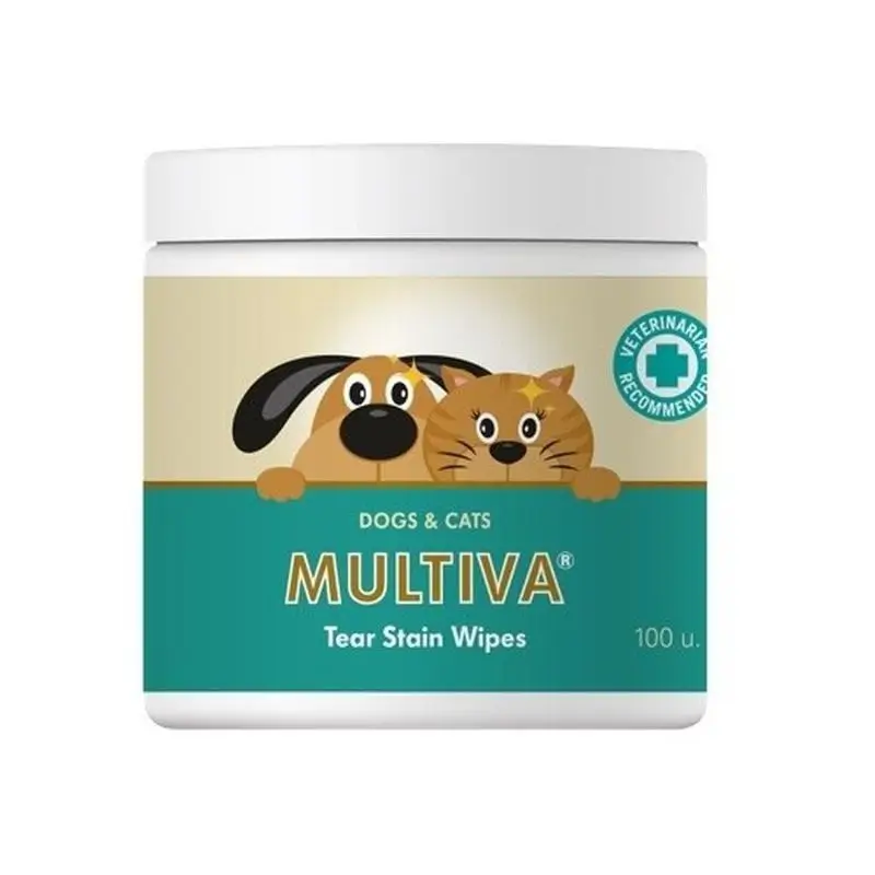 Vetnova Multiva Tear Stain Wipes, 100 pcs.