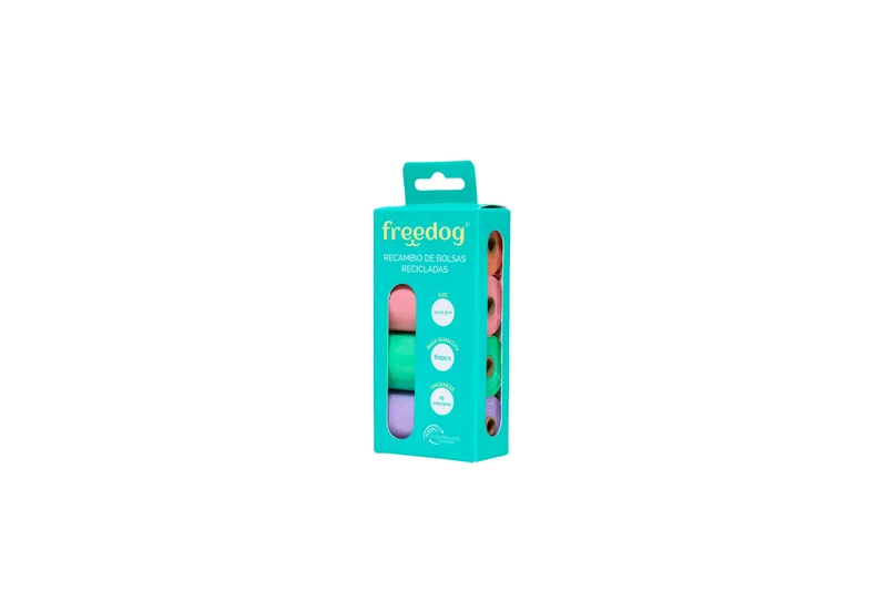 Freedog Eco Refill Bags 15 Bags/Roll Pastel Colour