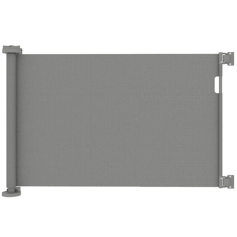 Pawhut Barrera De Seguridad Para Perros Retráctil 0-136 Cm Para Escaleras