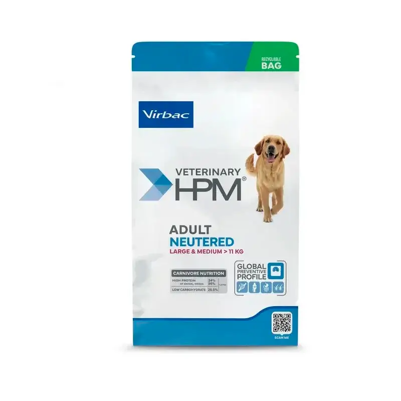Virbac Veterinary Hpm Adultos Castrados Cães Grandes e Médios 16 Kg