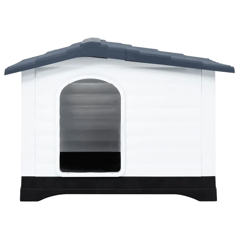 Casa Para Perro Gris 90,5x68x66 Cm Polipropileno