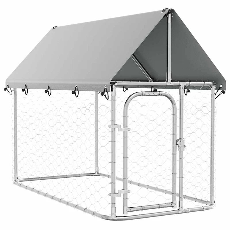 Perrera De Exterior Con Tejado 200x100x150 Cm