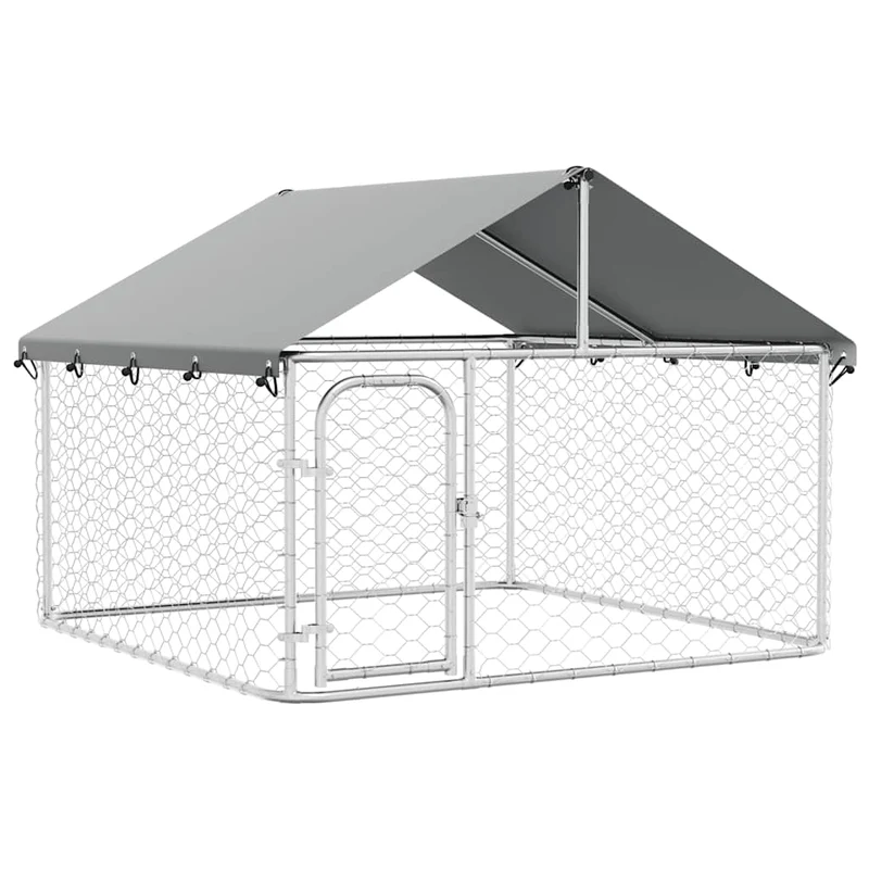 Perrera De Exterior Con Tejado 200x200x150 Cm
