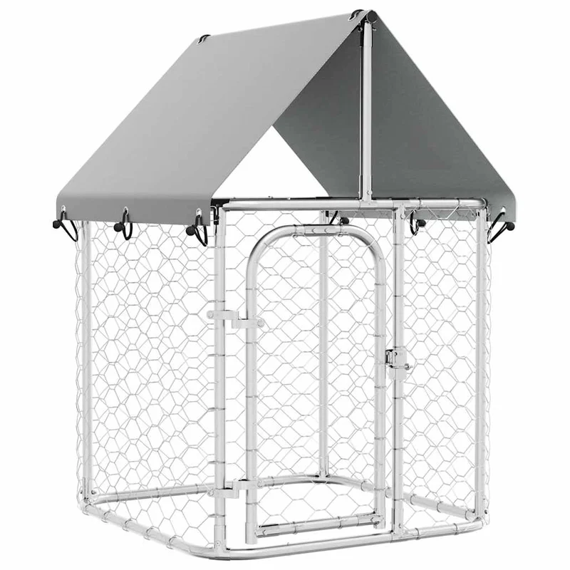 Perrera De Exterior Con Tejado 100x100x150 Cm