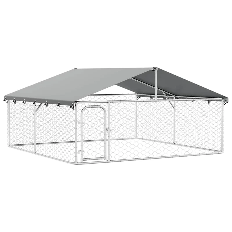 Perrera De Exterior Con Tejado 300x300x150 Cm