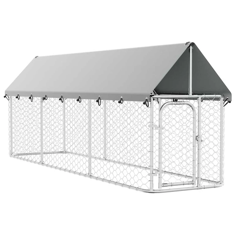 Perrera De Exterior Con Tejado 400x100x150 Cm
