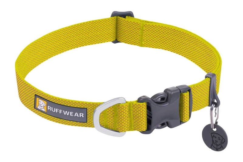 Hi & Light® Collar Ultraligero en Amarillo Fosfo (Lichen Green) de Ruffwear