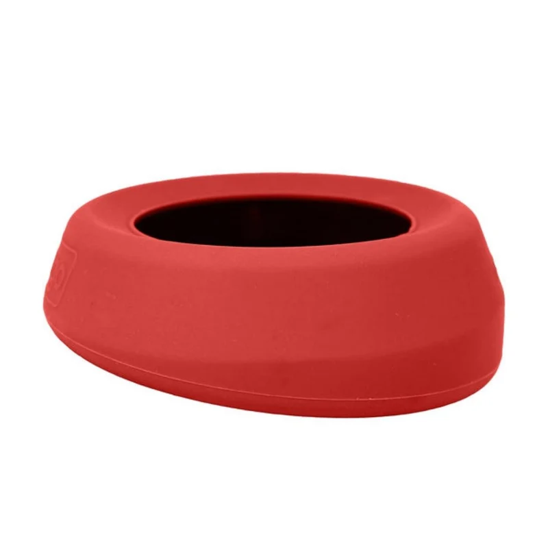 Plato Rojo de Viaje Anti Salpicaduras para Perros - Splash Free Wander de Kurgo