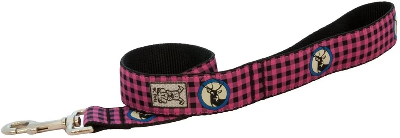 Wide Leash Modelo Buffalo Plaid - Correa para Perro Extra Ancha