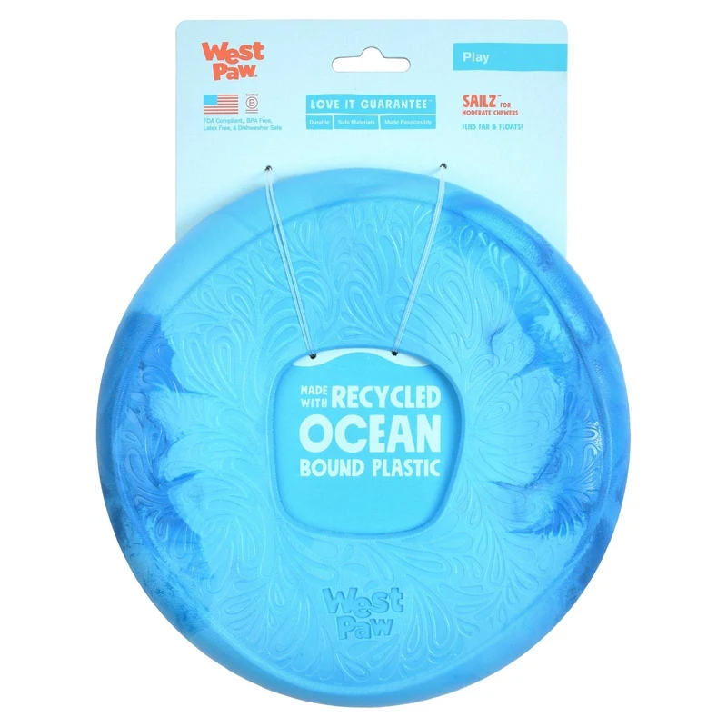 SAILZ de West Paw® color Azul Surf - Frisbee para Perros