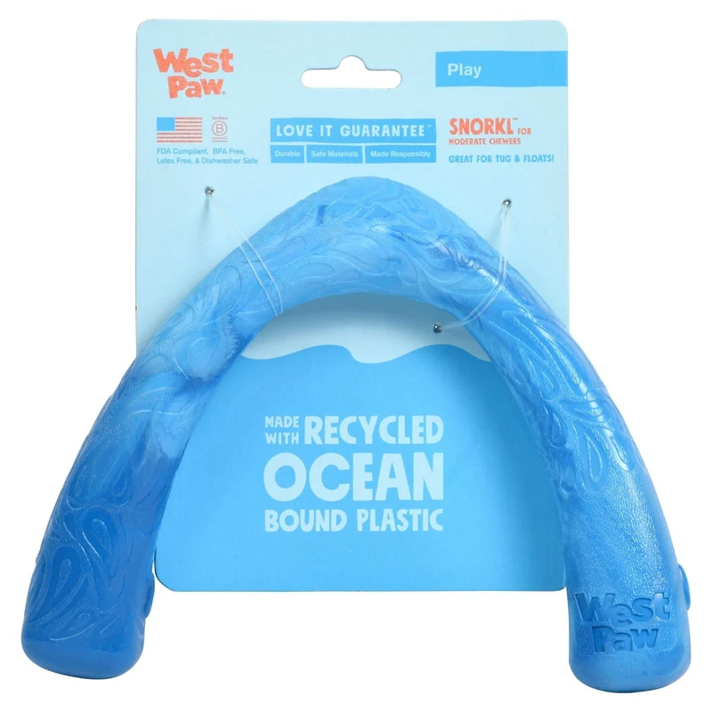 SNORKL de West Paw® color Azul Surf - Juguete Tira-Tira para Perros