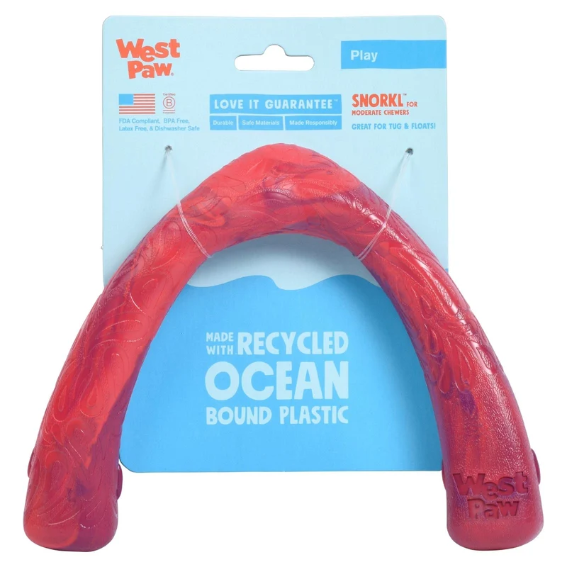 SNORKL de West Paw® color Magenta - Juguete Tira-Tira para Perros