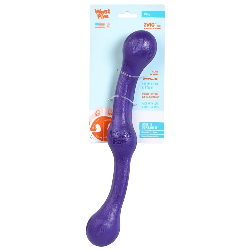 ZWIG de West Paw® color Morado - Rama Suave de Juguete para Perros