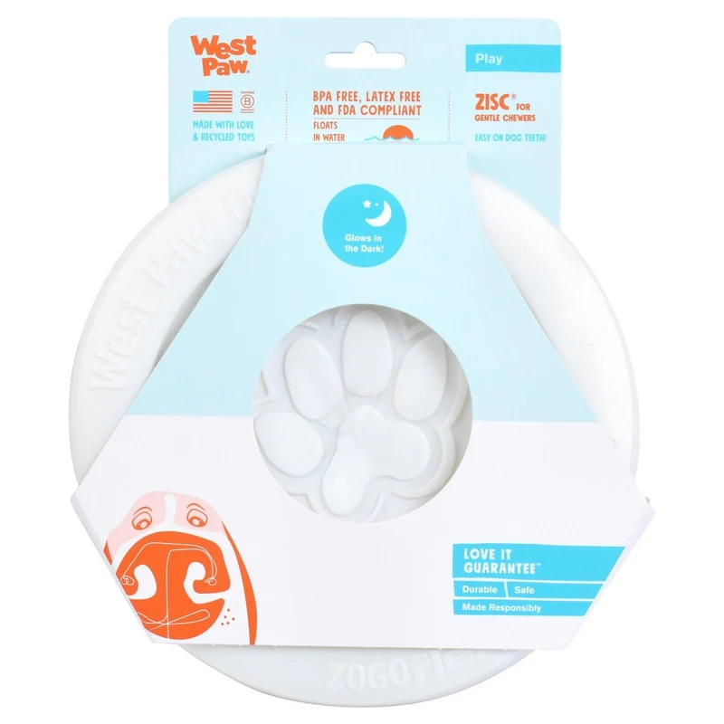 ZISC Disco con Brillo en Obscuridad de West Paw® - Glow Frisbee para Perros