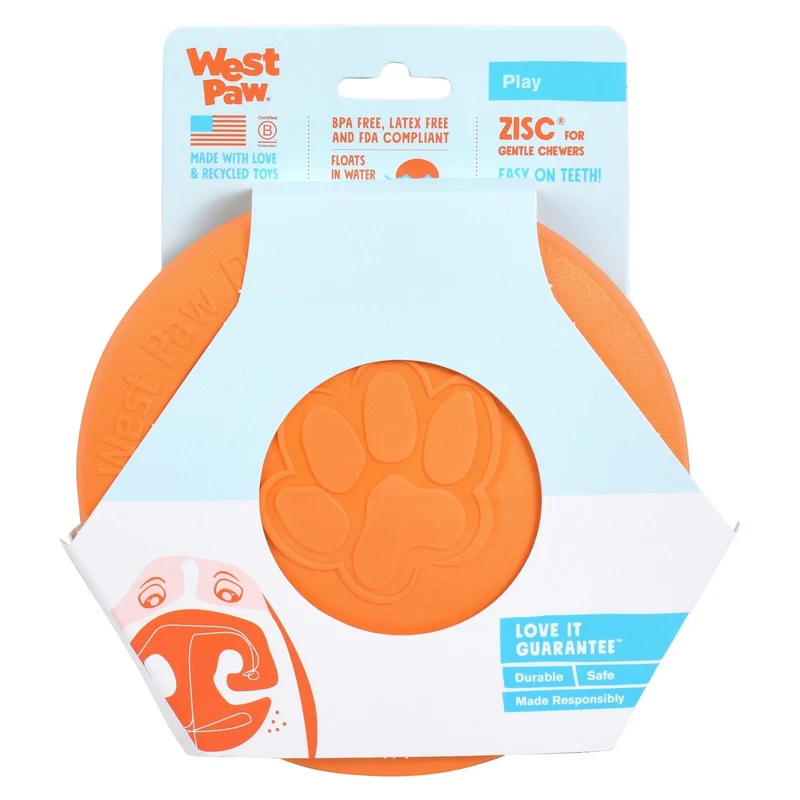 ZISC Disco de West Paw® color Naranja - Frisbee para Perros