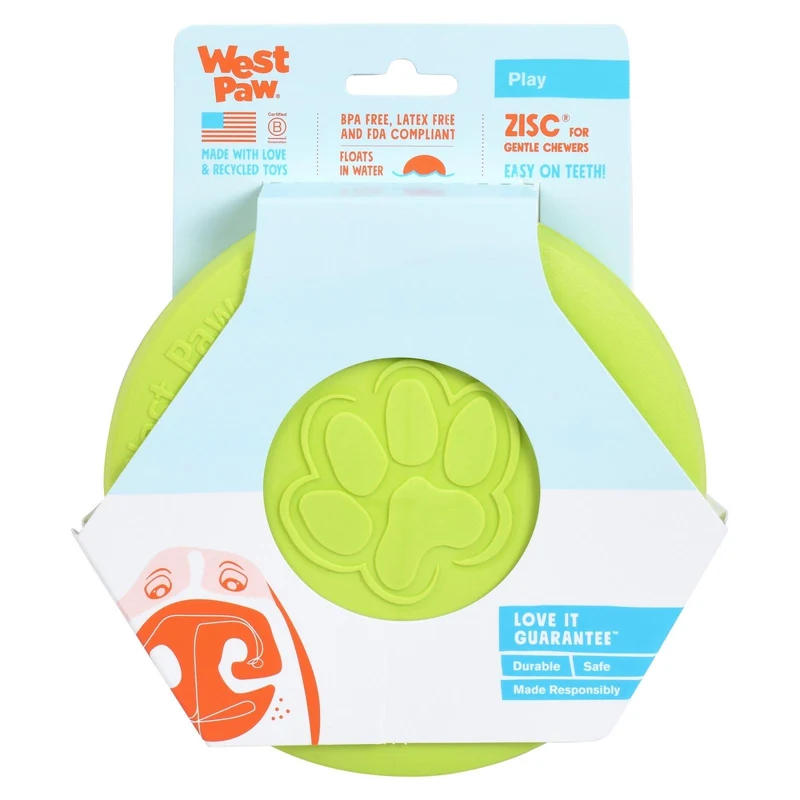 ZISC Disco de West Paw® color Verde - Frisbee para Perros