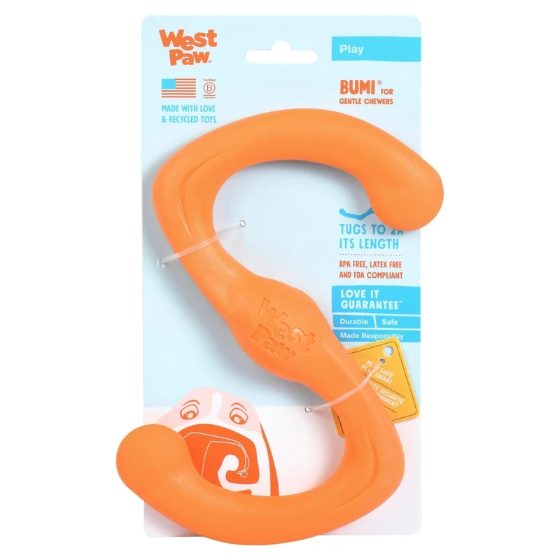 BUMI de West Paw® color Naranja -Juguete para Perros