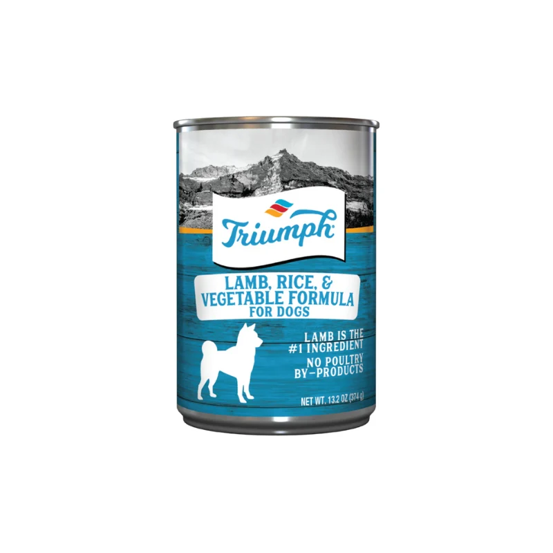 Triumph Dog Lamb Rice & Veget Lata 374Gr